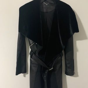 Faux Fur Leather Jacket